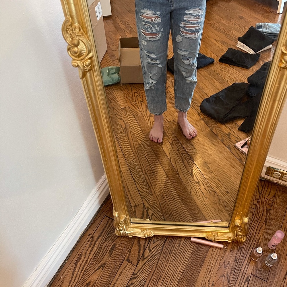 Topshop Petite Moro Jeans Acid Wash